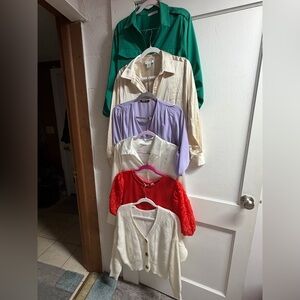Colorful Blouse and Sweater Collection